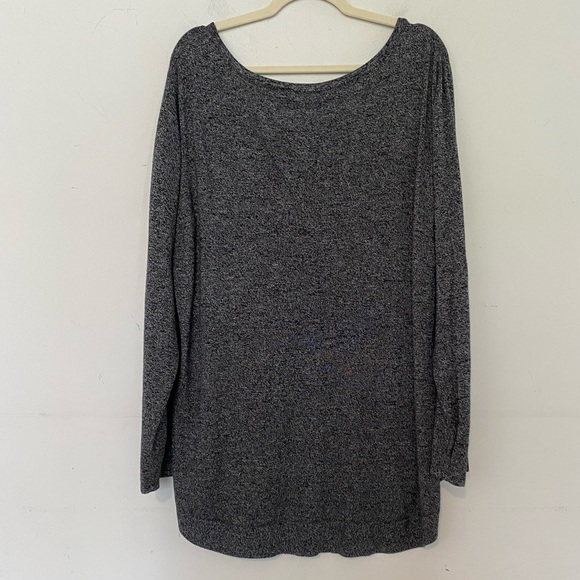 😍3/$20  Ricki’s Plus Sz XXL Scoop Neck Salt & Pepper Knit Long Sleeve Sweater - Picture 3 of 7